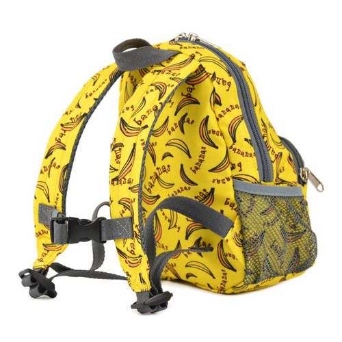 HUGGER - 防走失背包(附可拆牽繩)學齡前幼兒園學步期寶寶外出小後背包-香蕉 (1-3Y)