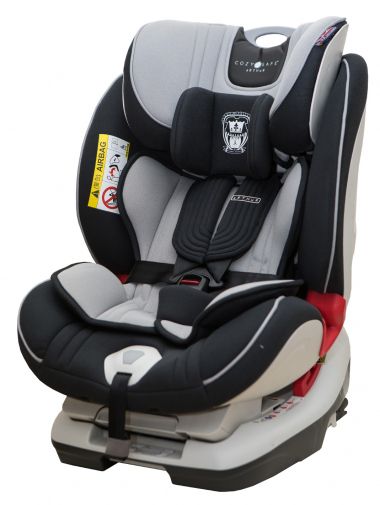英國安可仕COZY N SAFE - 0-12歲ISOFIX/安全帶二用型汽座-騎士灰