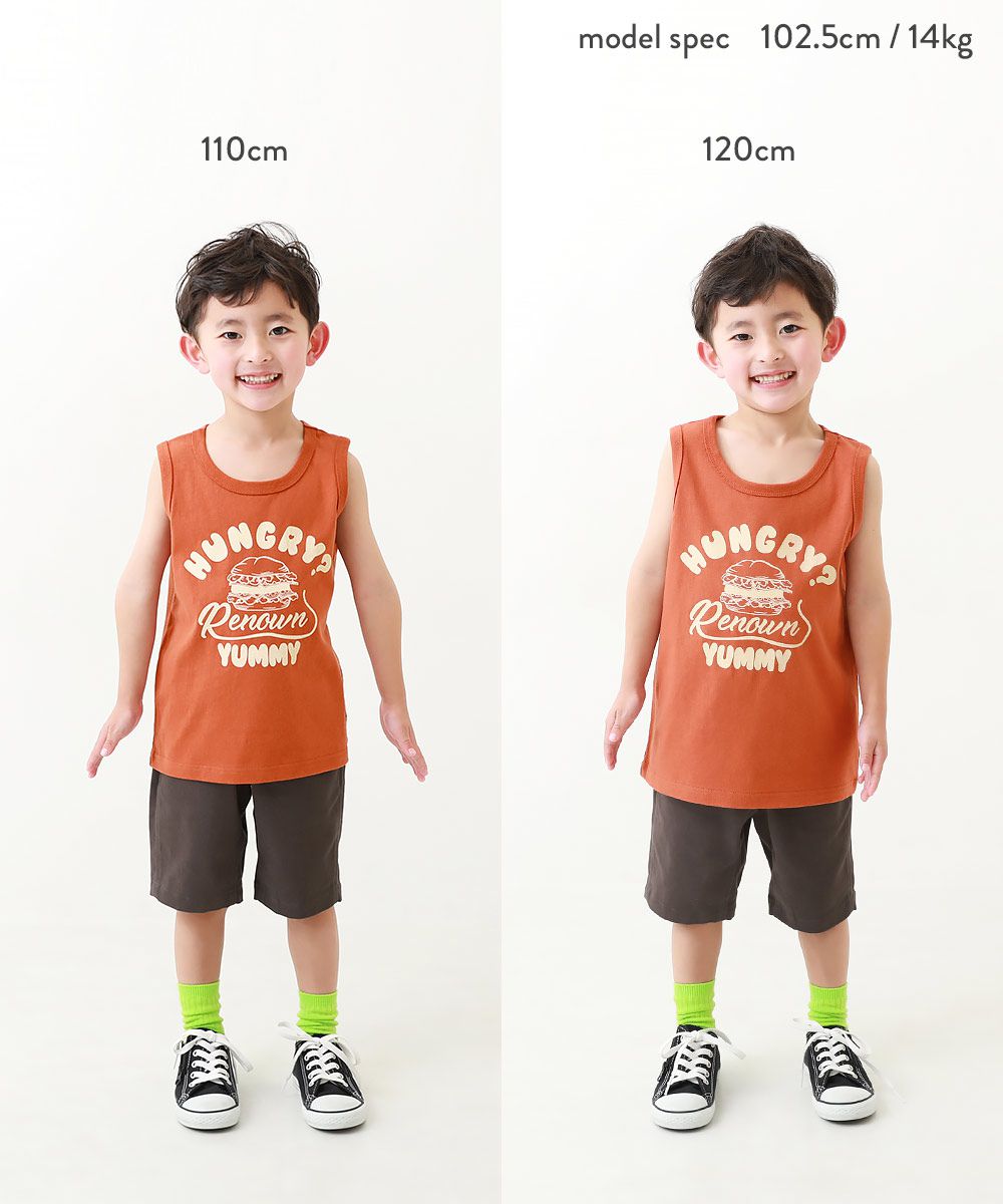 日本 devirock - 純棉定番百搭印花背心-英文字-黑