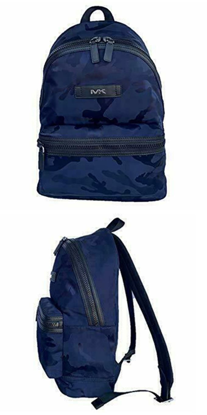 MICHAEL KORS - 迷彩尼龍後背包 (海軍藍)