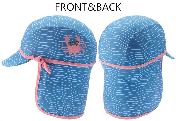 德國Playshoes - 抗UV防曬水陸兩用遮頸帽-螃蟹