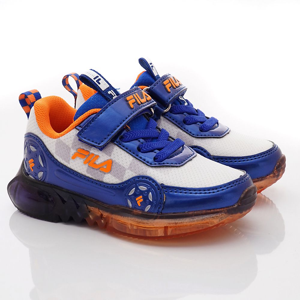 FILA - 賽車造型電燈運動款(中小童段)-運動鞋-藍橘