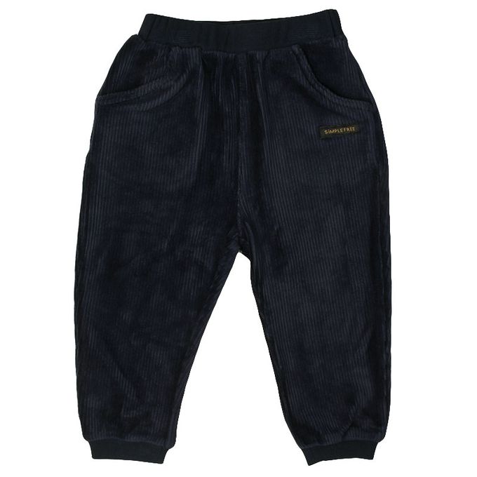 akachan honpo - 10分蓬蓬褲-燈心絨-深藍色