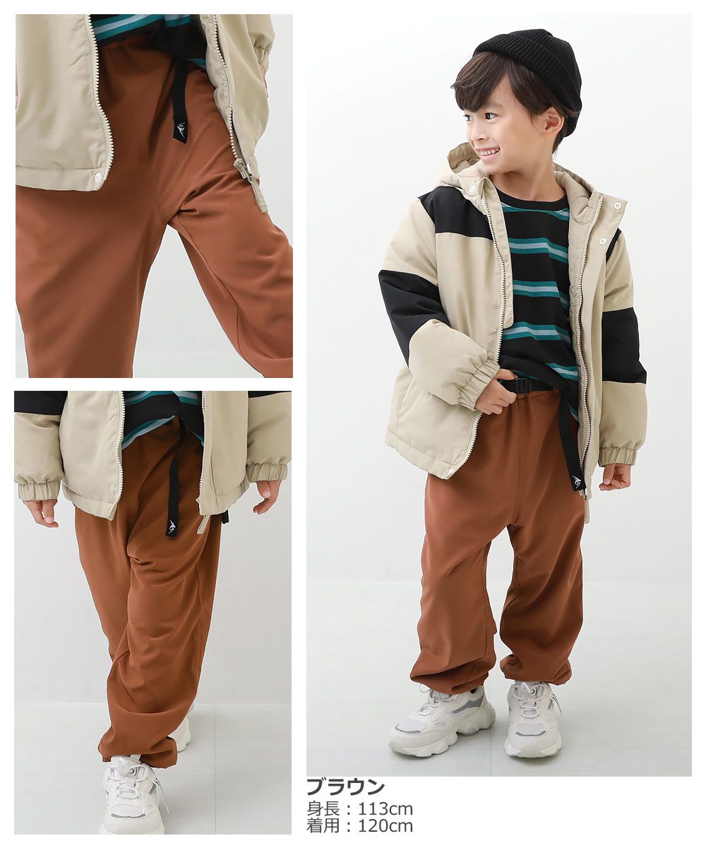 日本 devirock - 街頭風帥氣腰帶滑板褲-橄欖綠