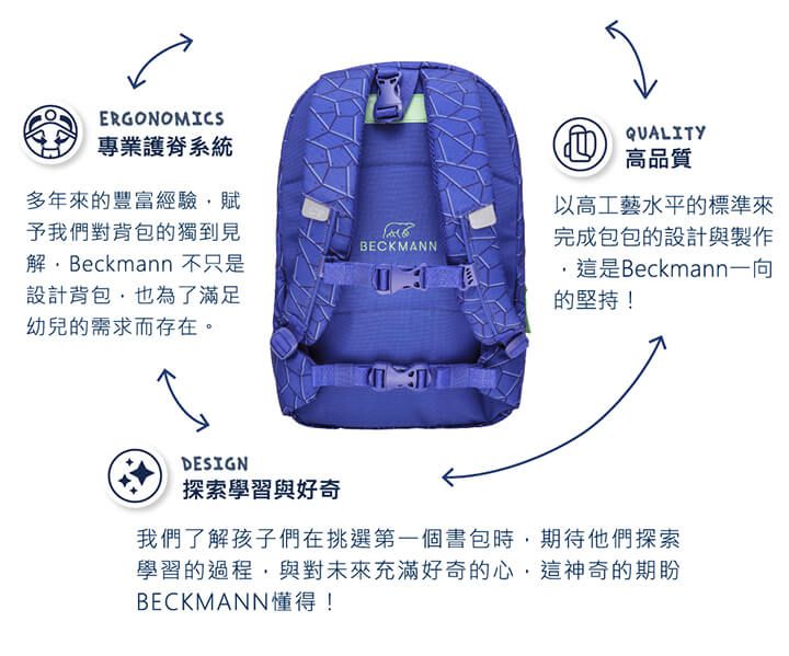 Beckmann - 週末郊遊包 12L-森林小鹿 2.0 (140cm以下)