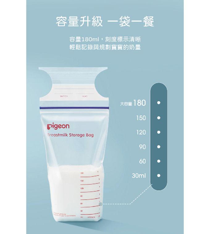 貝親 Pigeon - 母乳冷凍袋180ml/25入可愛動物