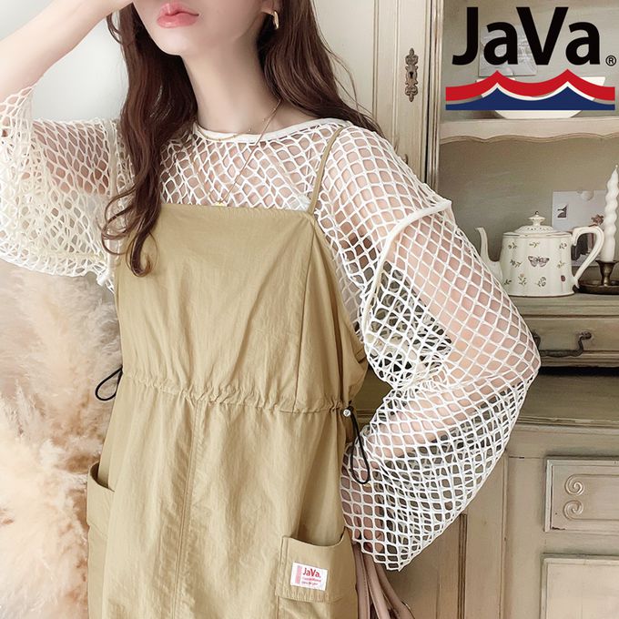 日本 Classical Elf - Java 休閒感抽繩口袋吊帶裙-簡約黑