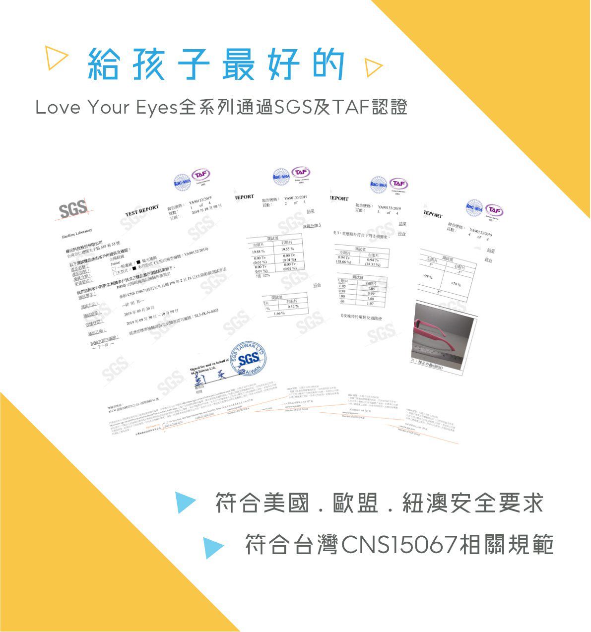 LOVEYE - 抗藍光眼鏡-粉碰藍