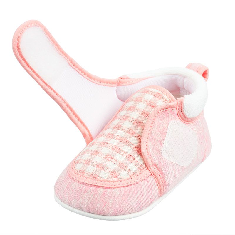 akachan honpo - 學步鞋-格紋-粉紅色