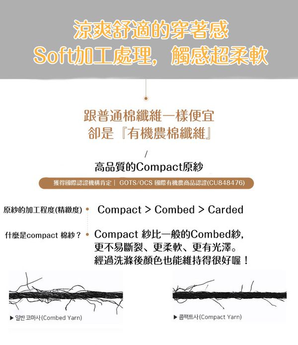 韓國 Mavarm Organic - (剩140,150)有機棉透氣7分袖家居服-信封花束