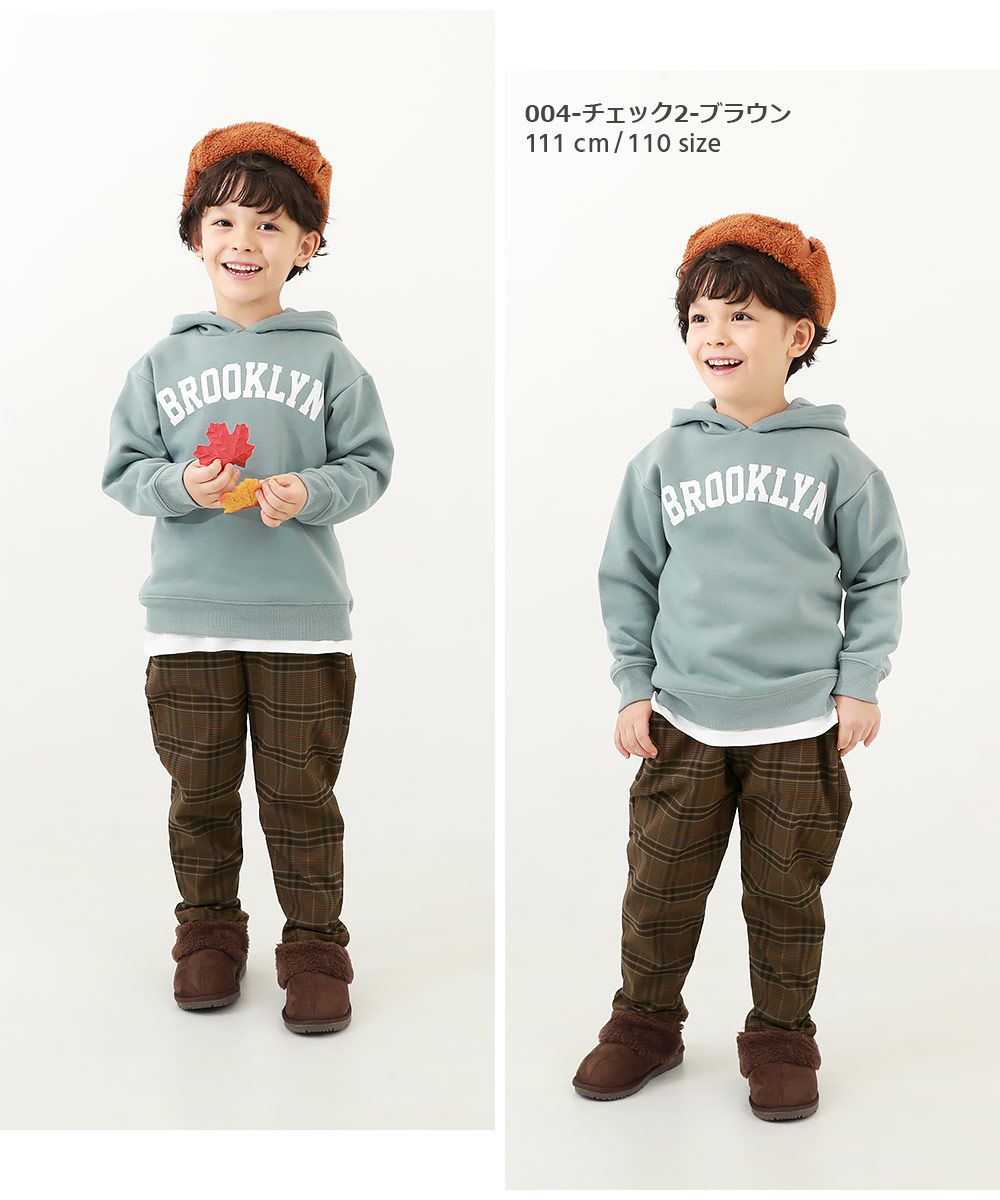 日本 devirock - 裏起毛百搭款氣球寬褲-素色-丹寧藍