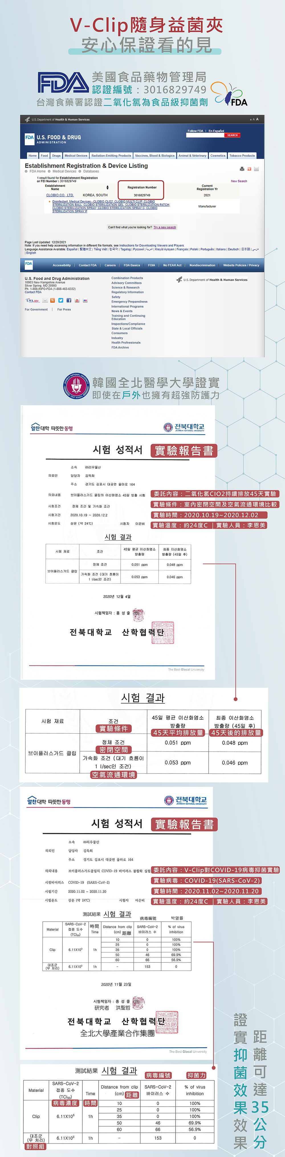 韓國 Lab.K - V-Clip隨身抑菌夾-白色 (單人)-長4.5X寬4.5cmX高1cm