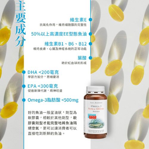 Sanct Bernhard 德國百年草本-魚油 Omega-3 1000mg 120入