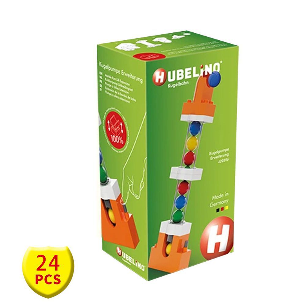 德國 HUBELiNO - 【擴充推薦】軌道積木專用球-12pcs(軌道球12顆)
