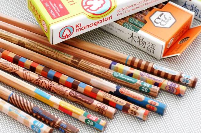 日本文具 TOMBOW - 蜻蜓牌 FSC認證木材製六角鉛筆12支(2B)*3件組-木物語暖橘