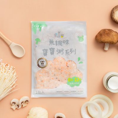 童蒔樂 - 嬰幼兒副食品（無調味寶寶粥）｜鮭魚百菇牛奶粥（單包裝）-150g/包
