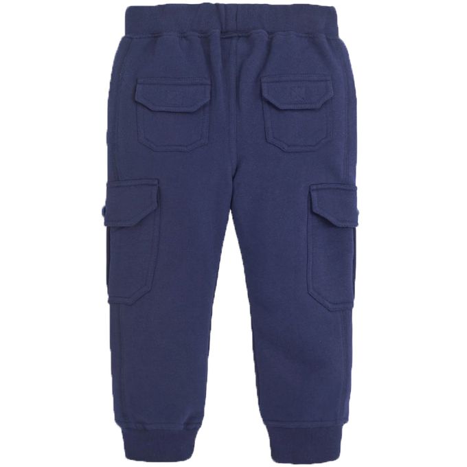 英國 JoJo Maman BeBe - 100%純棉2入組工裝褲-藍綠