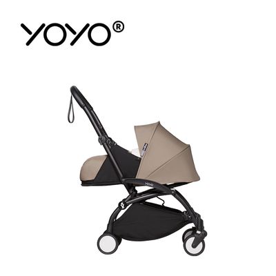 Stokke - YOYO² 法國 0+ 推車組合(含車架)-黑色車架+卡其色