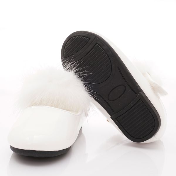 PV日式私藏 - 專櫃童鞋-氣質毛毛公主鞋款(寶寶段)-白