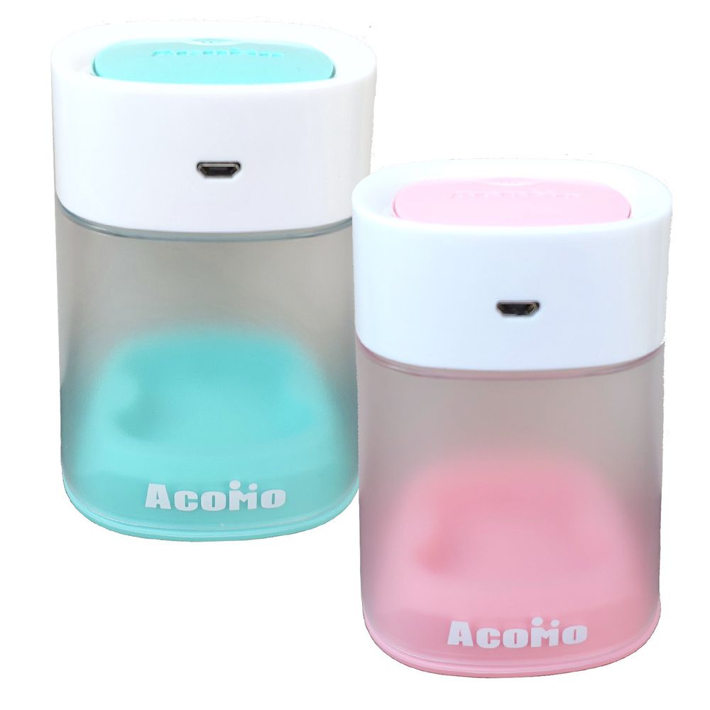 AcoMo - PPS II USB 紫外線 2 分鐘奶嘴個人消毒器-超值 2 入組-粉色+蒂芙尼綠