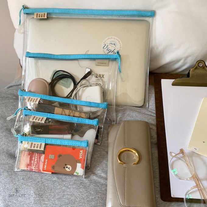 理理 liil - 透透馬卡龍輕便袋_2入組-L+XL-甜心粉