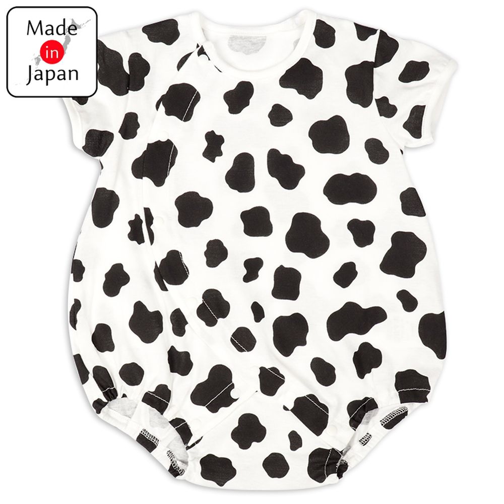 短袖兔裝-乳牛-米白色-日本製