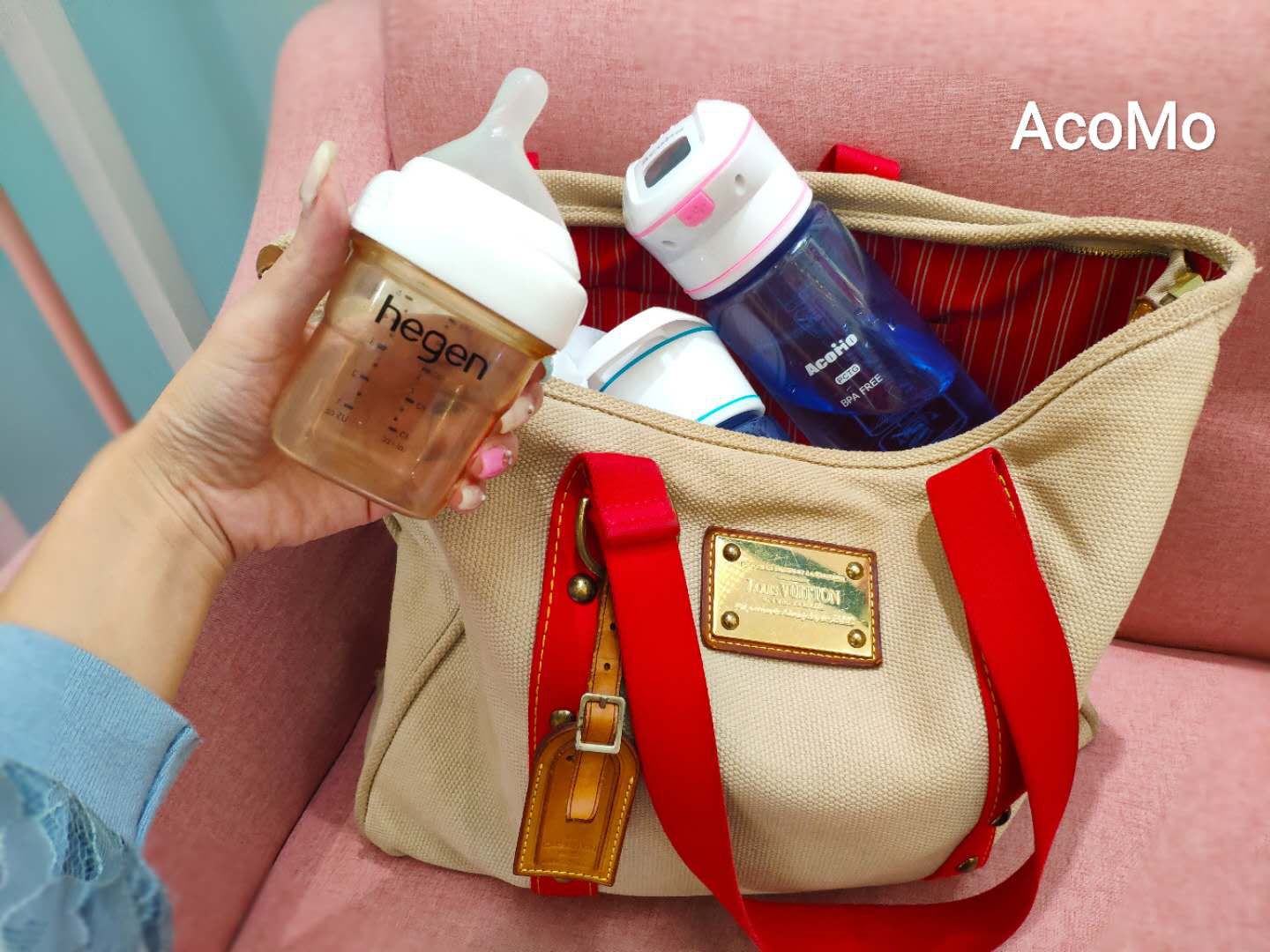 AcoMo - PS III WATER 90秒隨身殺菌水杯禮盒組-粉-750ml