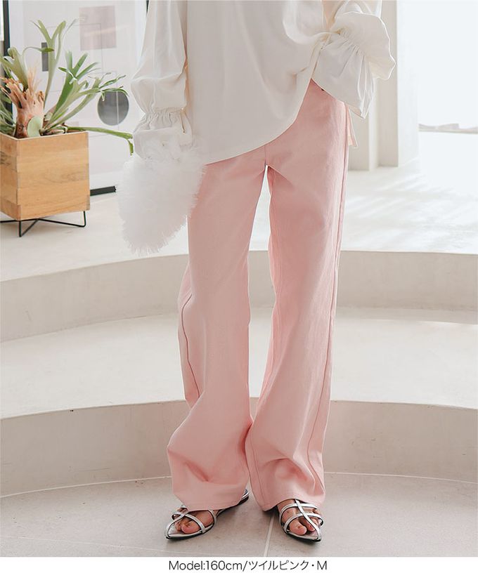 日本 Kobe Lettuce - 100%棉 高腰直筒修長丹寧褲-牛仔藍