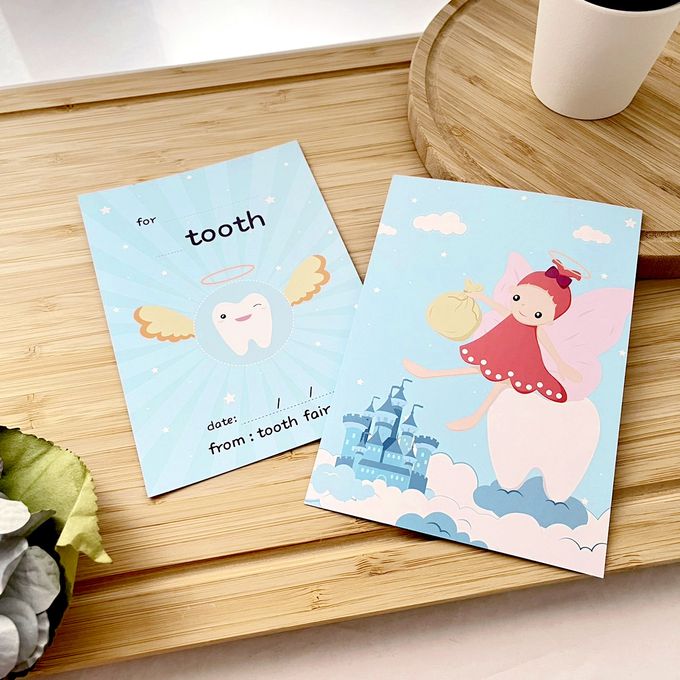 MangoBanana - 牙仙子收藏金幣5入組(藍袋款)-禮物-贈牙仙子金幣蒐集卡-藍綠