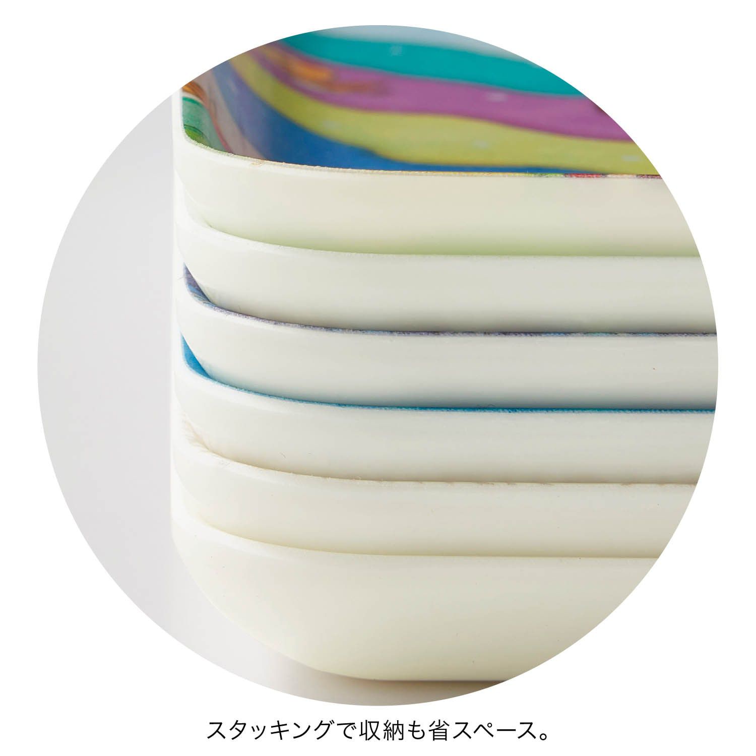 日本千趣會 - 日本製 櫻桃小丸子迷你托盤/置物盤-小丸子和繽紛生物 (21.5x12.5x1.2cm)