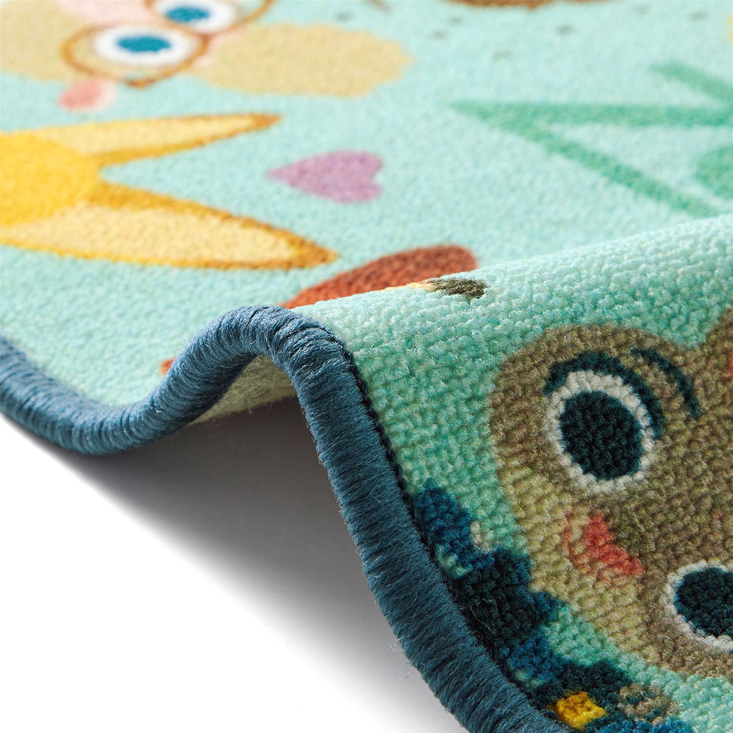 日本千趣會 - 動物方程市 腳踏墊(浴室/玄關/房門)-水藍 (44x70cm)