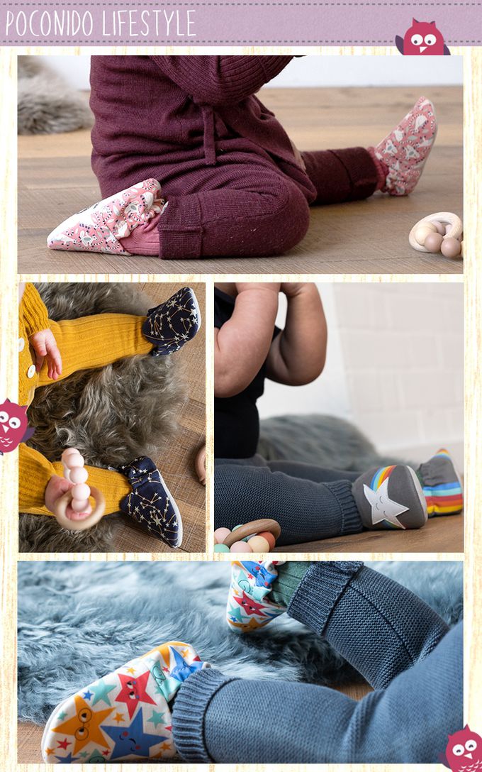 英國 POCO NIDO - 手工 學步鞋-粉紅狐猴