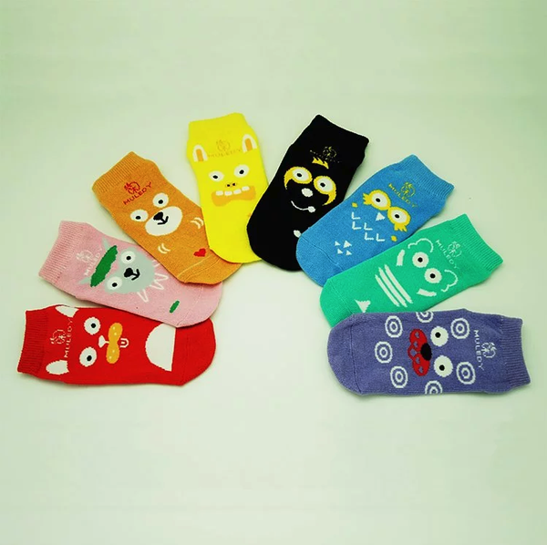 Muledy - 止滑襪-貓頭鷹(大人)-藍 (22~28CM)