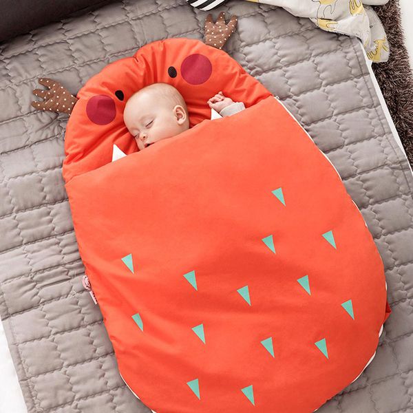 韓國Daby - 小怪獸嬰兒睡袋-馴鹿Elky(橘紅)