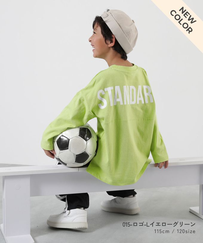 日本 devirock - 100%棉 背後英文標語長袖上衣-黑