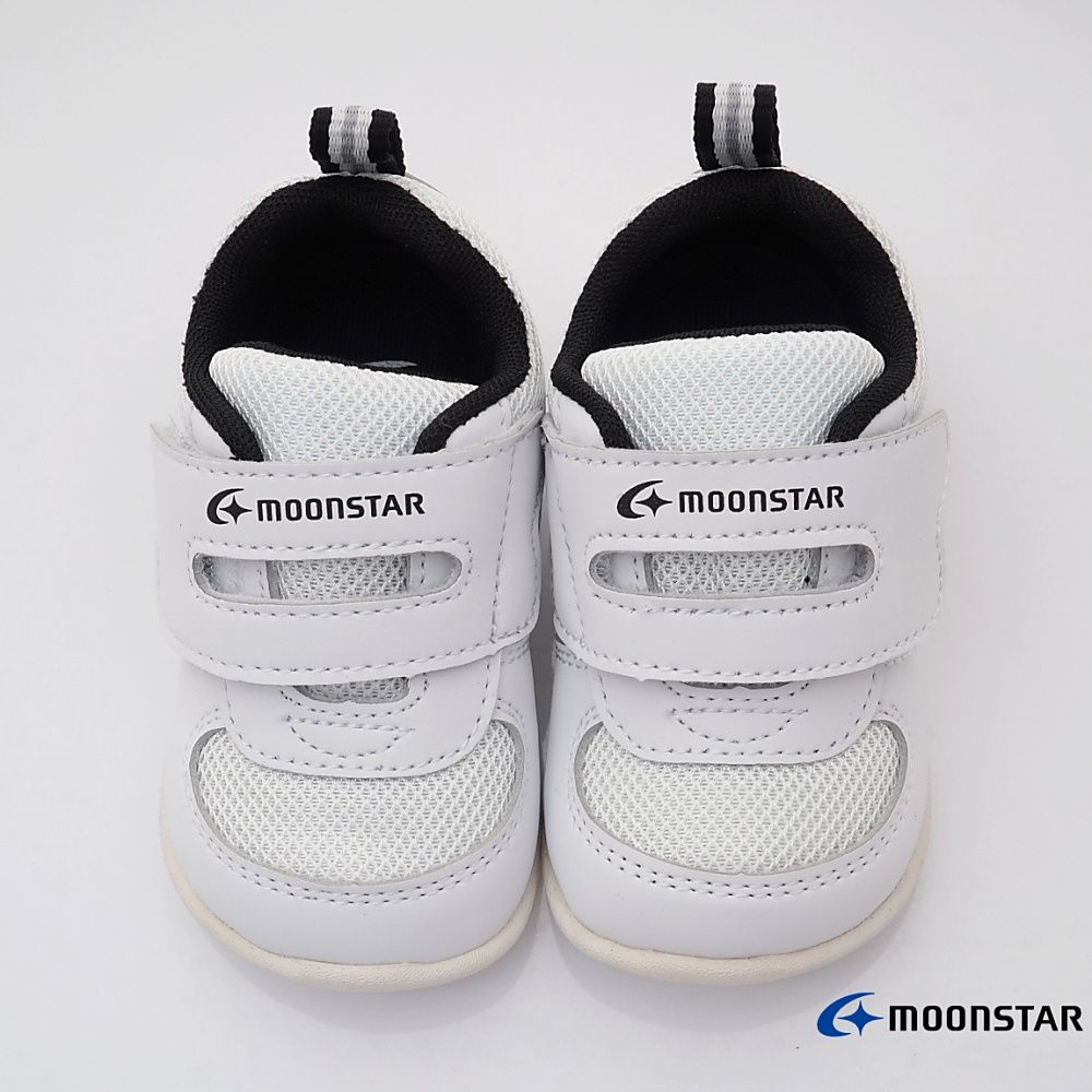 Moonstar日本月星 - 月星機能寶寶學步款(寶寶段)-學步鞋-黑白