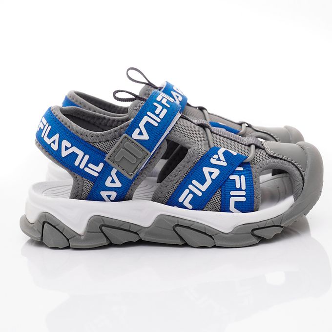 FILA - FILA運動護趾涼鞋-2-S426X-431藍(中小童段)-涼鞋-藍