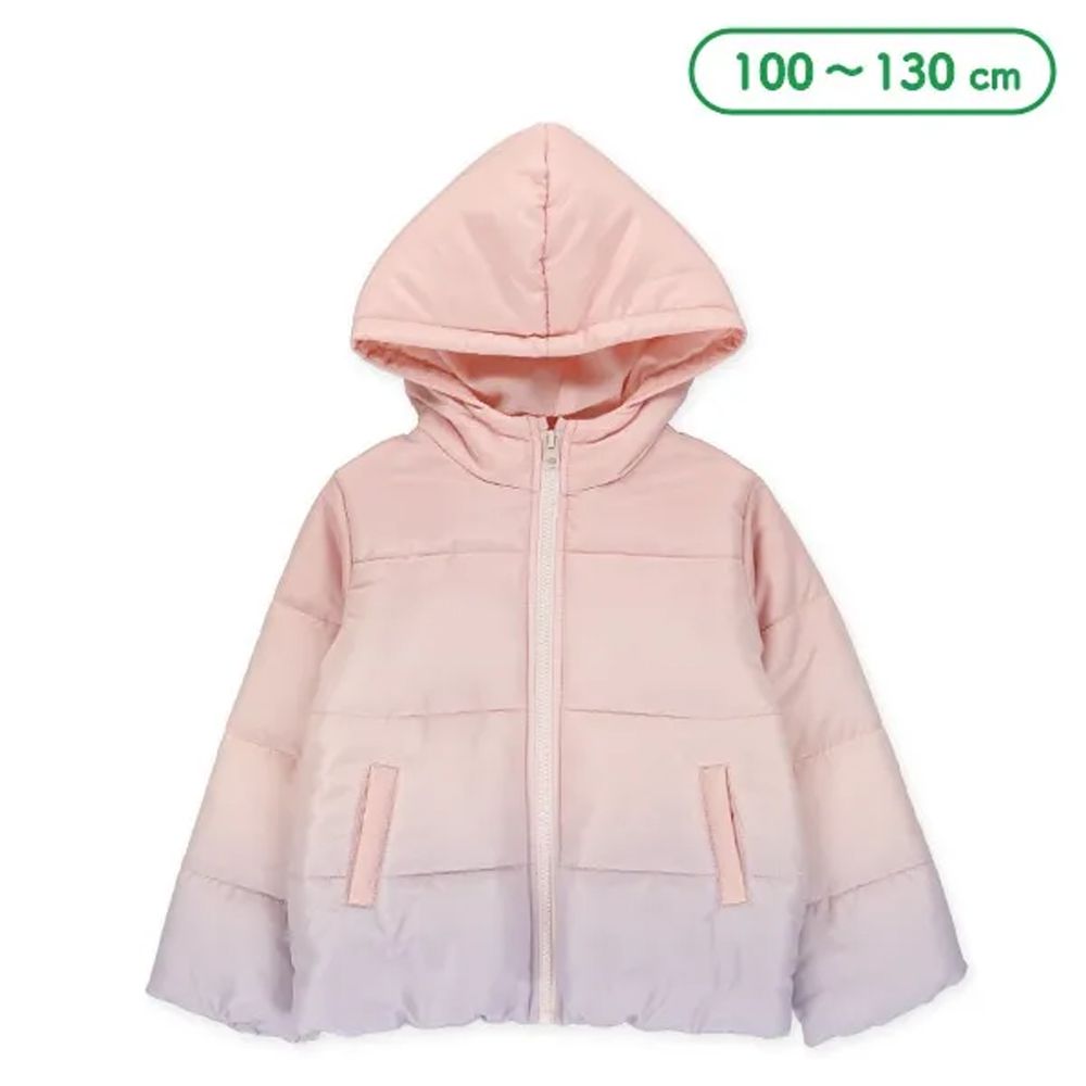 可愛漸層保暖鋪棉外套-粉紅