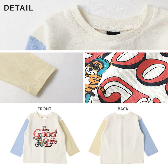 日本 ZOOLAND - 春季印花薄長袖上衣-愛麗絲女孩-白