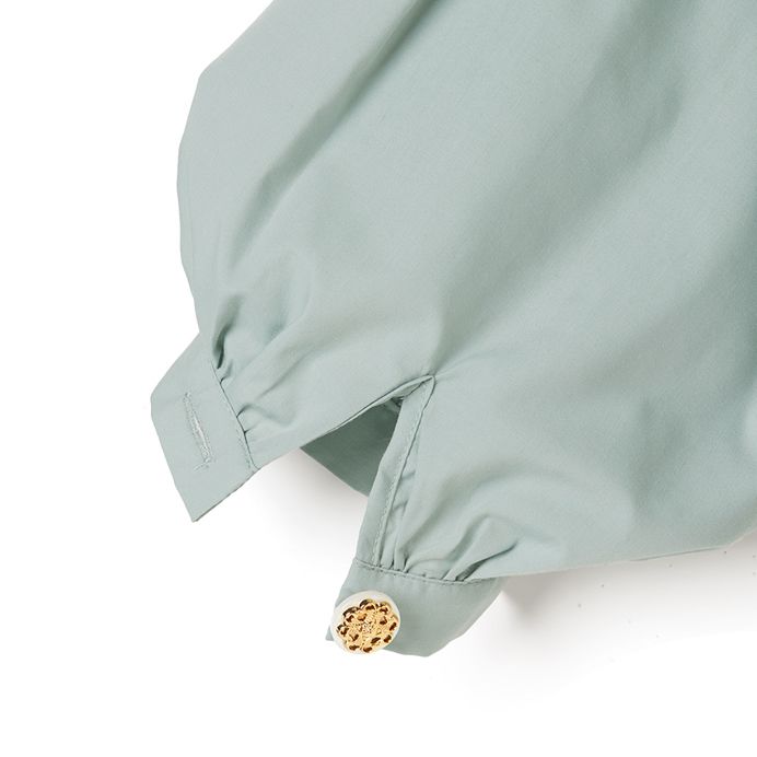 日本 GRL - 不規則釦七分袖襯衫-天使白