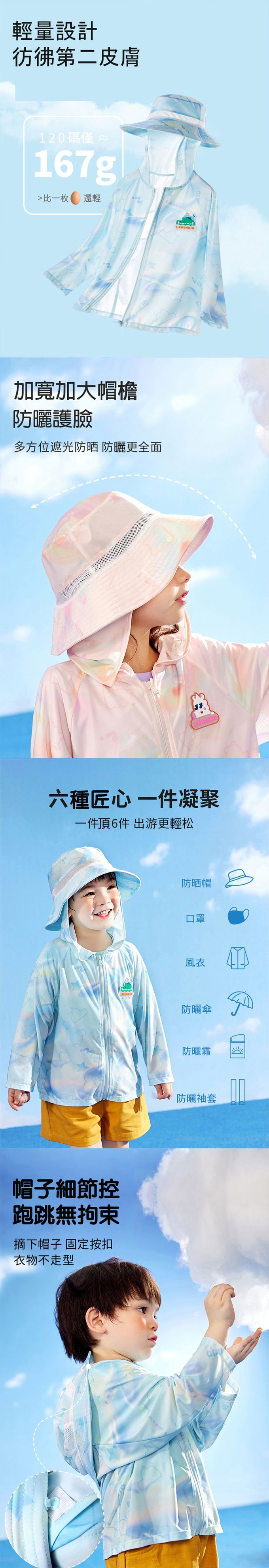 韓國lemonkid - 兒童防曬外套-波利尼紫