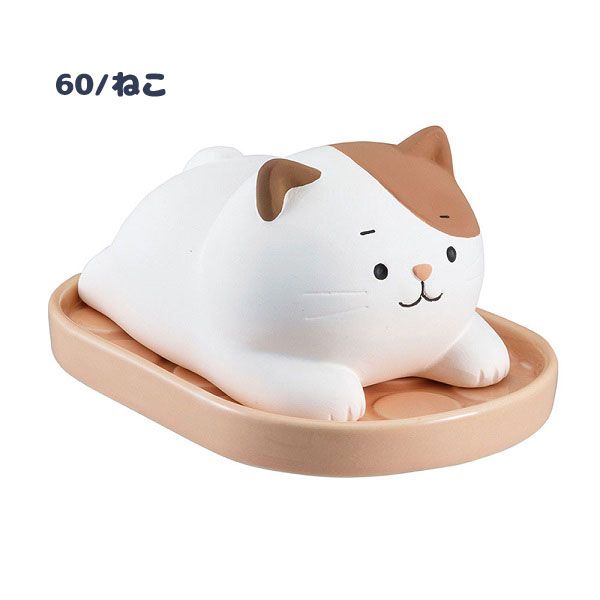 日本 DECOLE - 療癒環保除濕除臭擺飾(可重複使用)-懶洋洋 小貓