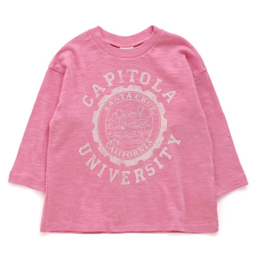 日本 BREEZE - 學院風純棉柔軟長袖T恤-粉紅