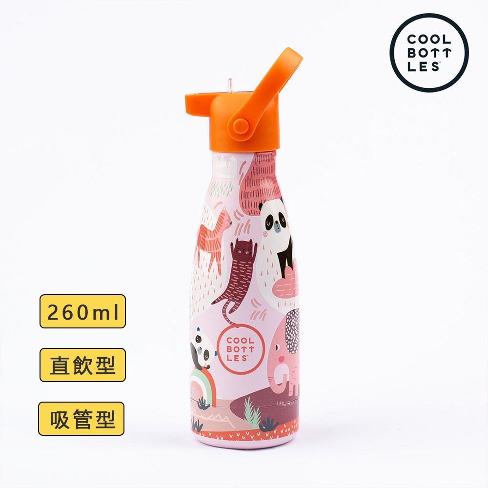 兩用雙層不鏽鋼真空保溫瓶-龍貓幫【直飲/吸管兩用】 (260ml)