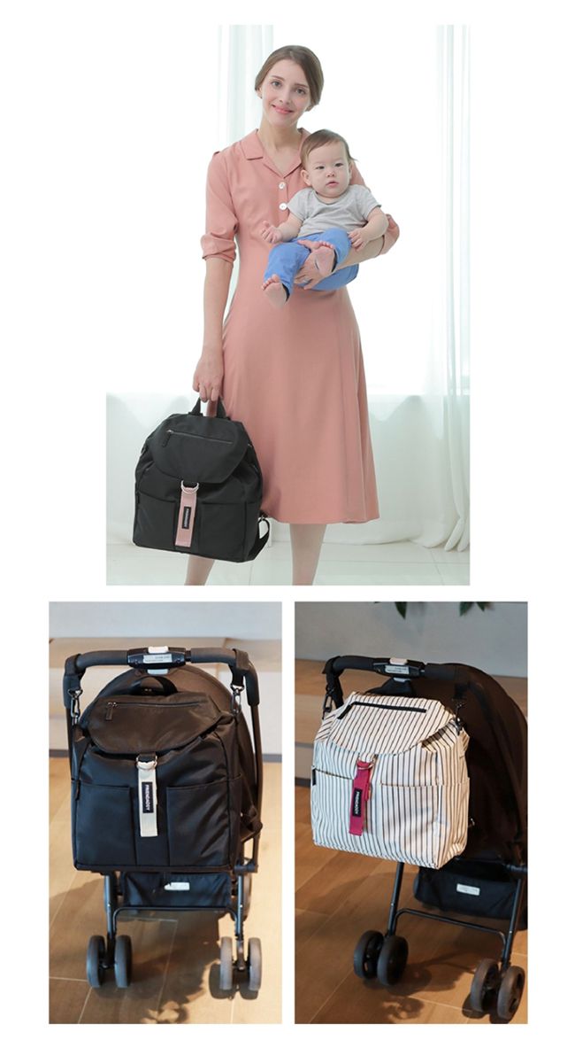 韓國 Friendaddy - 輕巧時尚後背包 - 焦糖色 (多用途媽媽包)