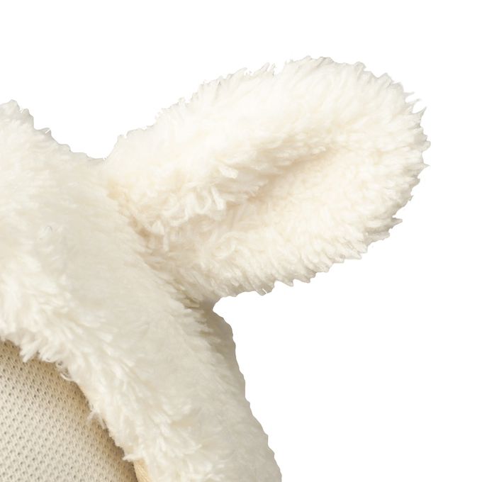 akachan honpo - 刷毛帽-動物-米白色