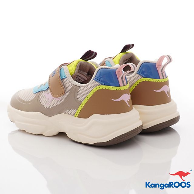 KangaROOS - 美國袋鼠 -兒童輕量老爹鞋款童鞋(中大童段)-運動鞋-卡其