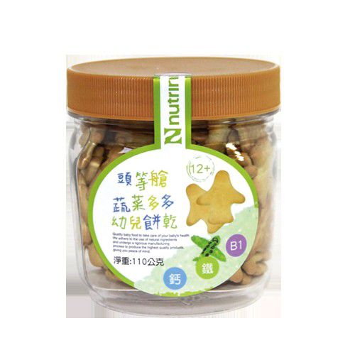 頭等艙幼兒蔬菜餅乾蔬菜多多-110g/罐
