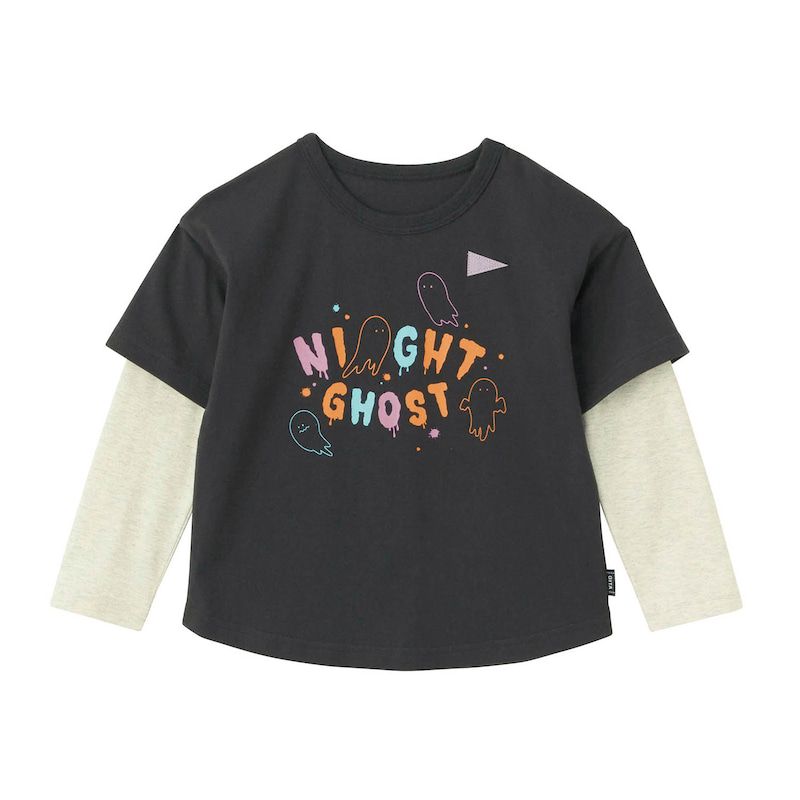 日本千趣會 - GITA 假二件清爽男孩長袖上衣-星星-藍紫