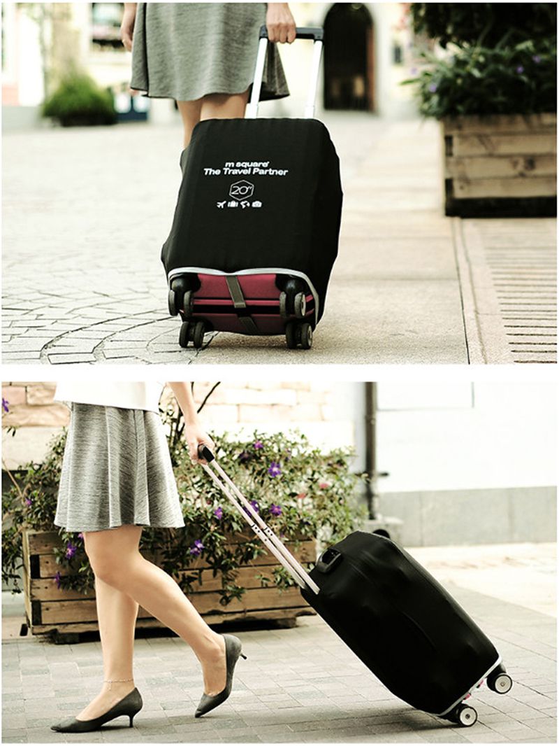 M Square - 尼龍行李箱套24吋-黃色